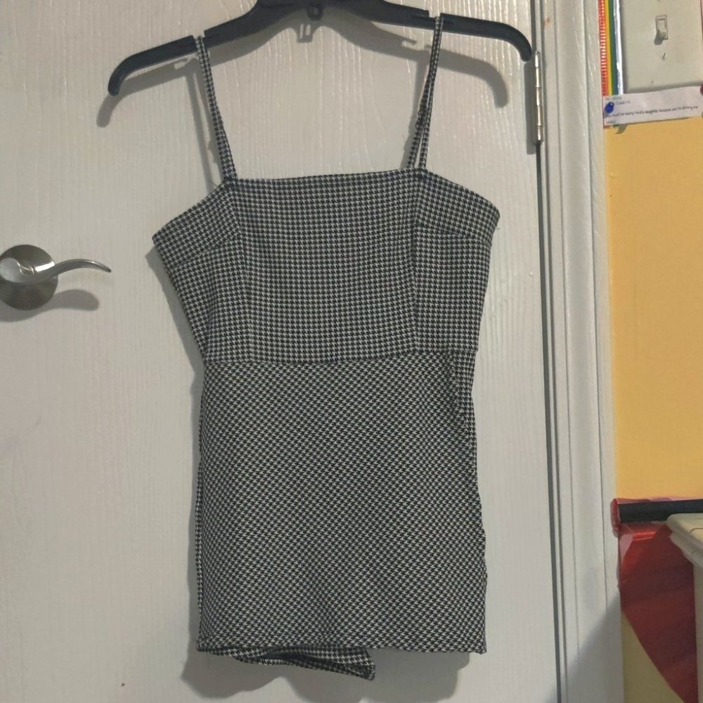 Houndstooth Romper